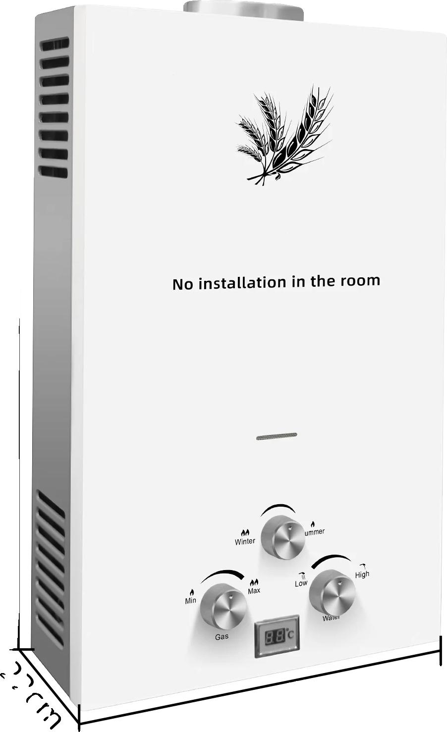 Wasserheizer, wandmontiertes Design, benutzerfreundliches LED-Display, 18L