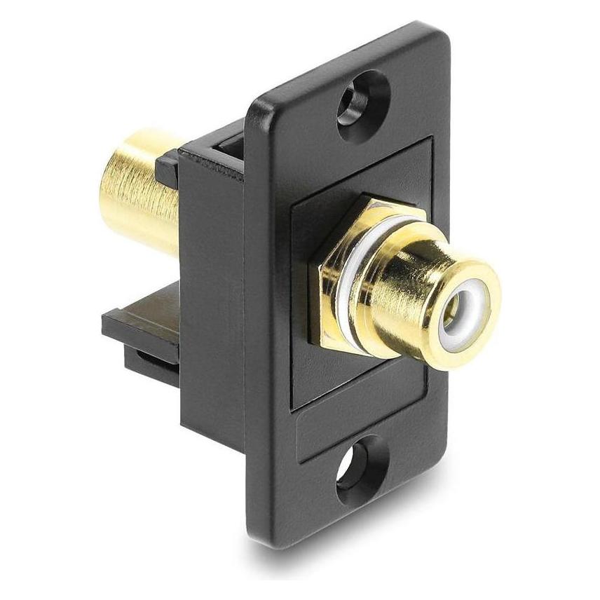Delock Panel Mount Cinch Buchse zu Cinch Buchse vergoldet we (91115)