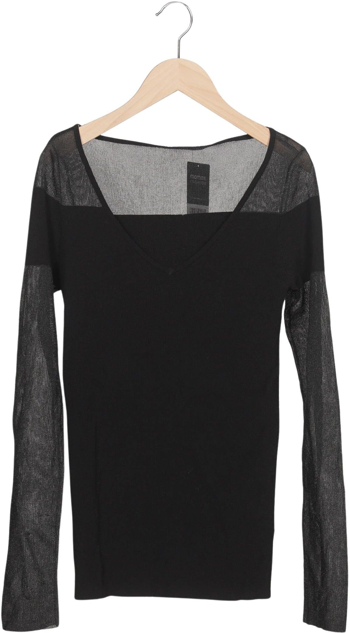 Patrizia Pepe Damen Pullover, Schwarz, Gr. M, Synthetik / Viskose - Second Hand