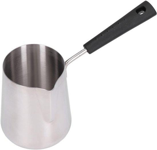 Dailygoods Turkse koffiepot - Inductiekoffiezetter - 600ml - Zilver