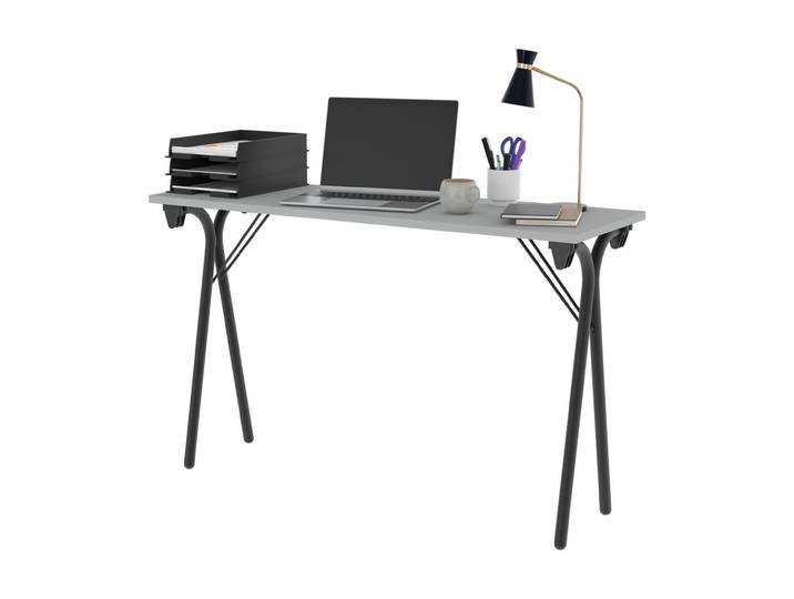 Table pliante Séminaire 2 places - Gris/Noir