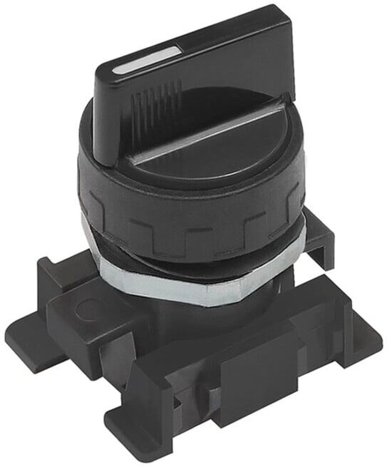 Riegler Levier court rotatif, noir, 3 positions, monostable (KDH-3M)
