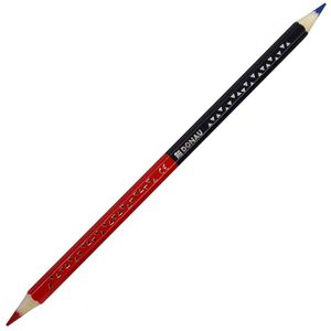 DONAU Silbenstift 3811102-04, blau / rot, 6-eckig
