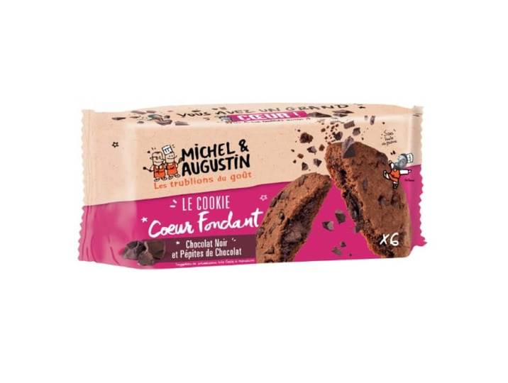Michel et Augustin Cookies au Cœur Fondant Caramel et Pépites de Chocolat - 180 g