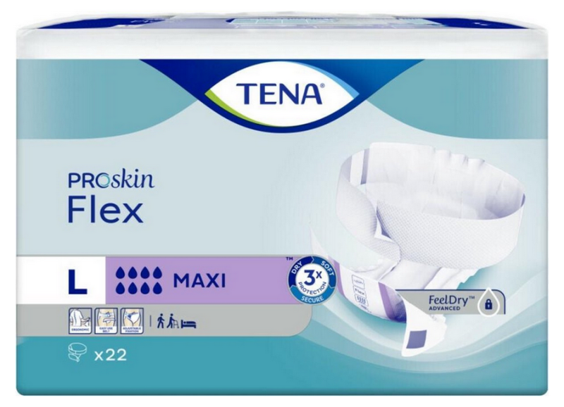Tena Proskin Flex Maxi Large - 6 paquets de 22 protections
