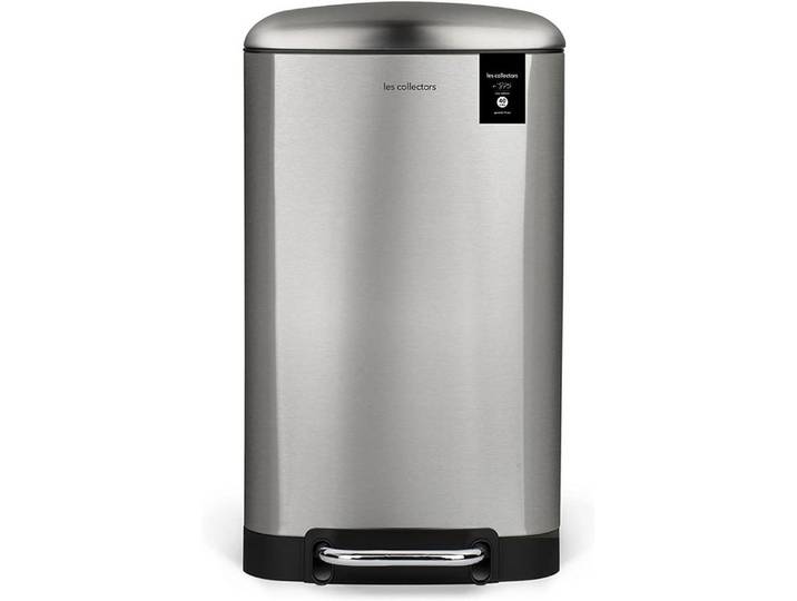 H.Koenig Mülleimer Design Mülleimer Les Collectors No 875 Silber 40 Liter Abfalleimer