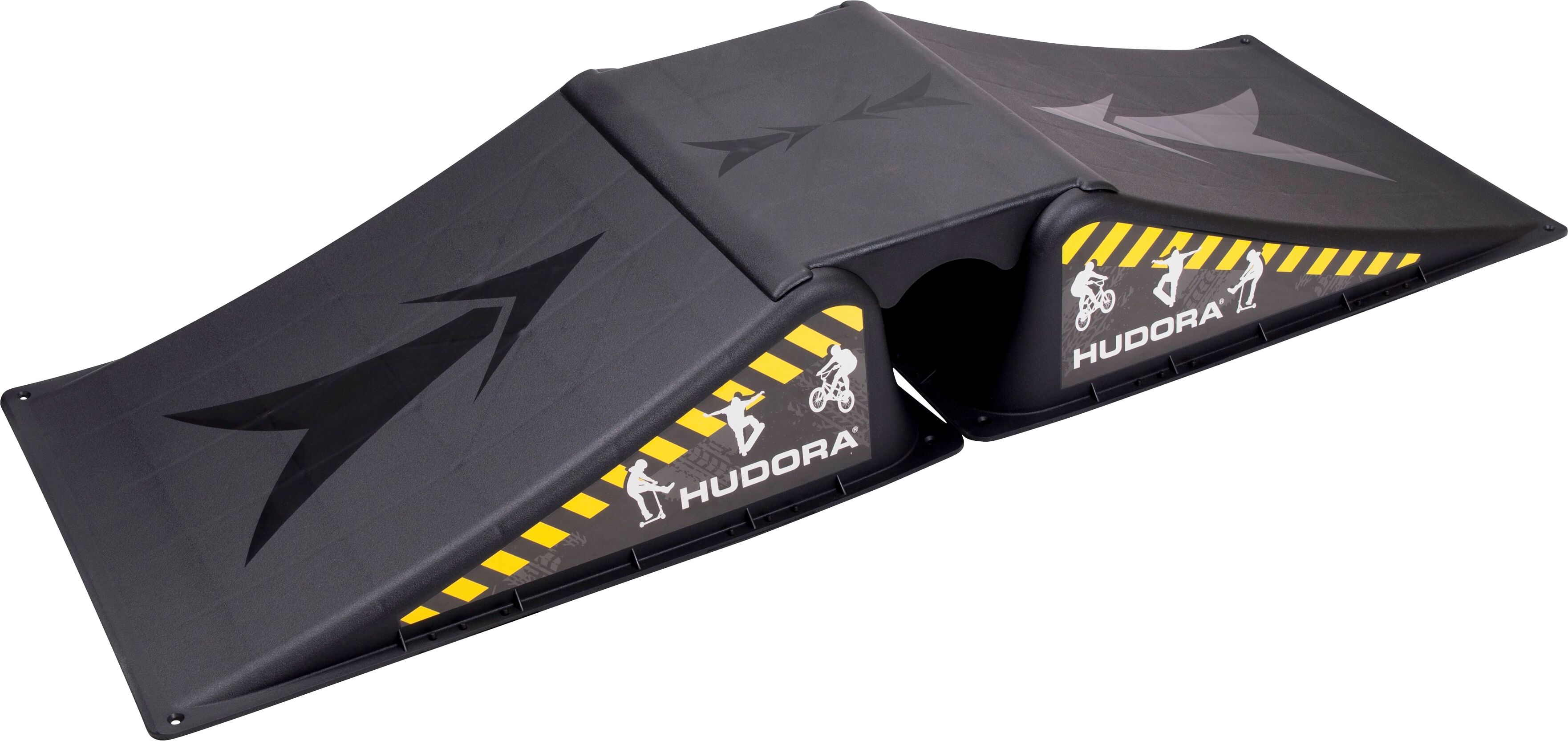 Skaterrampe HUDORA "Outbreake", schwarz, Rampen, Kinder, B/H/L: 39,5cm x 15,5cm x 112cm, Kunststoff, Skaterrampe, B:39,5cm H:15,5cm L:112cm