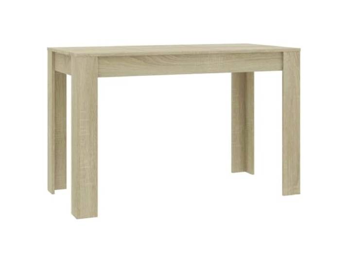 Todiikf Esstisch Sonoma-Eiche 120x60x76 cm Holzwerkstoff Küchentisch Schlichter Tisch in Sonoma-Eiche Optik für Esszimmer und Küche, pflegeleicht, stabile Konstruktion.