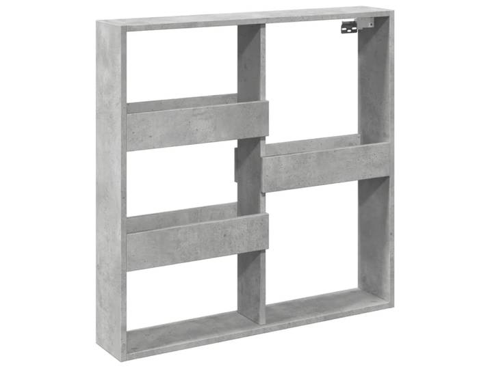 Armoire murale flottante rangement 80 x 15 x 80 cm bois marron