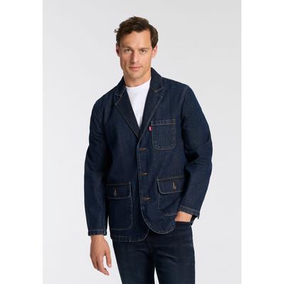 Jeansjacke LEVI'S "PRESIDIO BLAZER", Herren, Gr. M, blau (vintage bags t), Denim/Jeans, Obermaterial: 100% Baumwolle, normal Po-bedeckend, Jacken Jeansjacke, im Blazer-Style