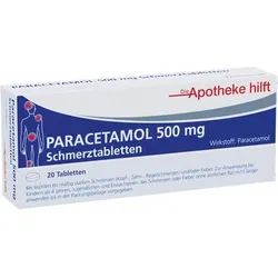 Paracetamol 500 mg die Apotheke Hilft 20 ST