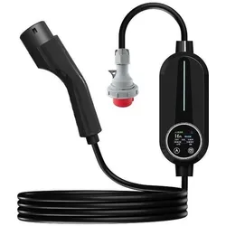 Lakuda, Elektroauto Ladestation, Mobiles Typ-2-Ladegerät für E-Autos – 32 A – 22 kW – 10 m (Typ 2, 32 A, 22 kW)