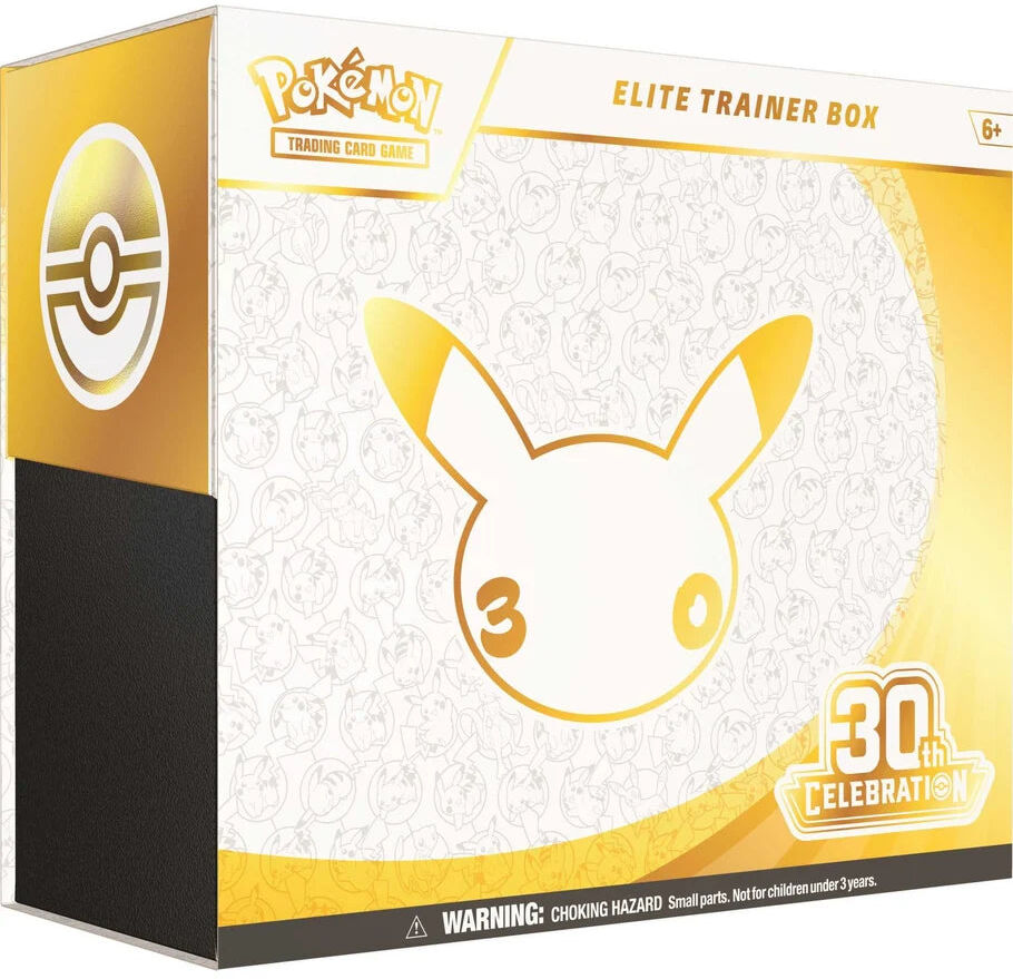 Pokemon Pokémon TCG: Elite Trainer Box - 30th Celebration, Includes Booster Packs, Promo Card, Card Sleeves, and Accessories