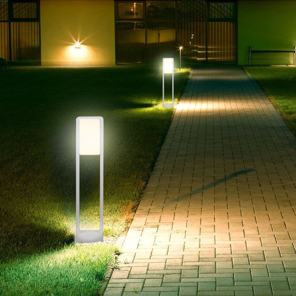 V-Tac Pro Vt-33-N Lampada Da Giardino 10w Paletto Alluminio Led Chip Samsung Corpo Bianco Luce 4000k Ip65 - 2120117