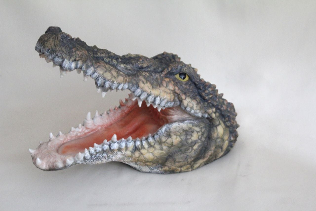 FD Dekofigur Krokodil Kopf 31,5 x 22,5 x 33,5 cm