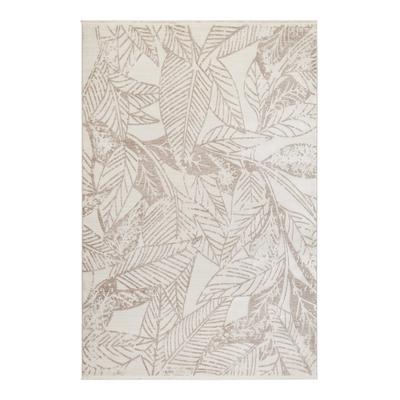 Teppich ESPRIT "Inga", beige (beigecreme), B:160cm H:10mm L:225cm, Polyester, Teppiche, Teppich, Kurzflorteppich, gewebt, floral, modern, Wohnzimmer, natur