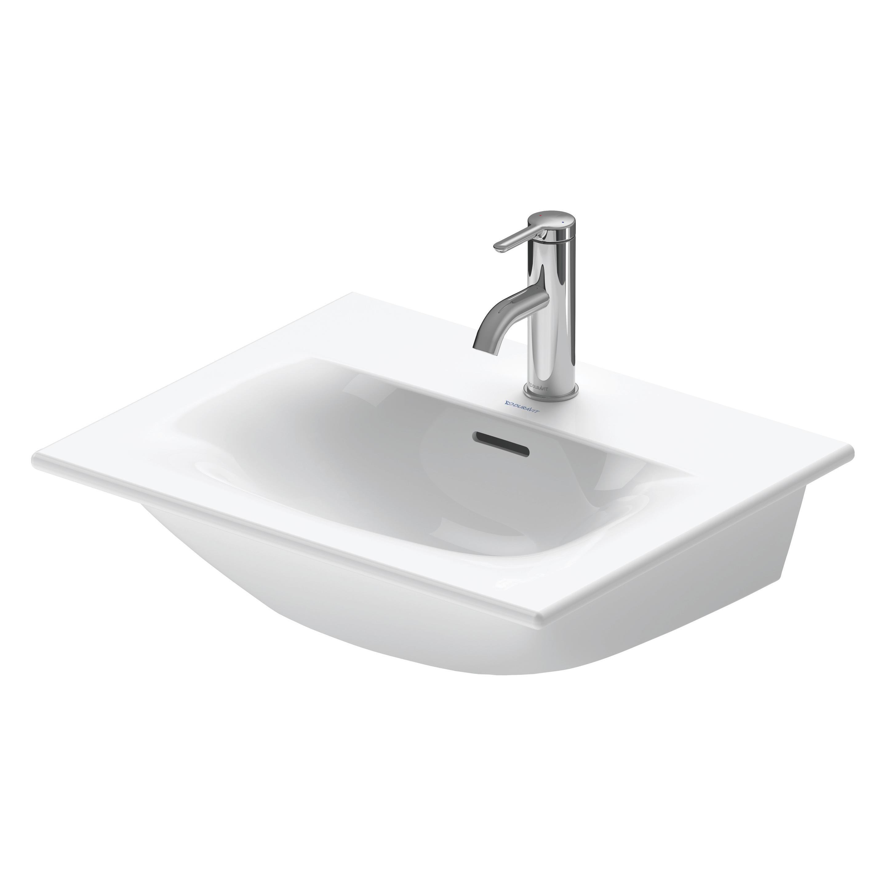 Duravit Handwaschbecken Viu 53 x 43 cm wei mit Beschichtung 23445300001 (430 mm, 530 mm) (23445300001)