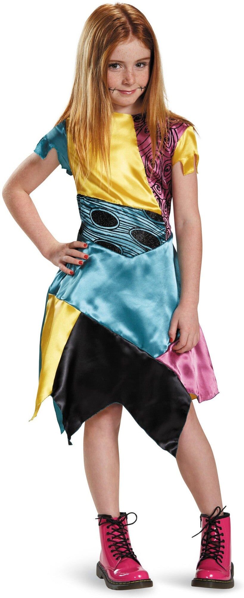 Disguise Disney The Nightmare Before Christmas Sally Classic Costume, Child Size 4–6, Multicoloured, Officially Licensed Disney Costume for Kids