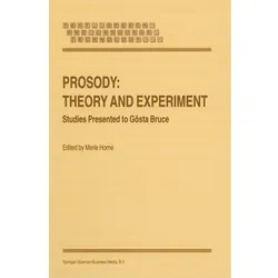Prosody: Theory and Experiment, Fachbücher