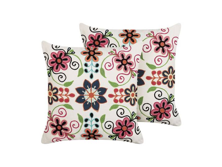 DEKOKISSEN 2er-Set Bunt 50/50 cm Bahraich