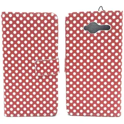 König Design Schutz Hülle für ZTE Blade L3 Polka Dot Rot Tasche Case Cover + 1 Panzer Schutz Glas Neu (ZTE Blade L3), Smartphone Hülle, Rot