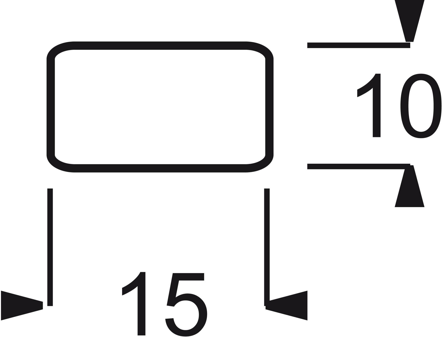 Busch-Jaeger Tastersymbol aws neutral 2525 N-214 (2CKA001433A0010)