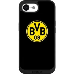 Nivocase Handyhülle für Apple iPhone 16e Hülle NIVOpure Case Schwarz BVB Borussia Dortmund Logo (Apple iPhone 16e), Smartphone Hülle, Schwarz