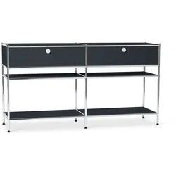 Tchibo - Konsole Metall »Cn3« mit 2 Schubladen - 152x40x82cm - schwarz -