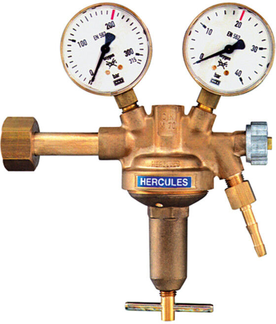 Riegler Régulateur de pression bouteille, 200 bar, Argon/Hélium, pression de travail 0-10 bar (146760)