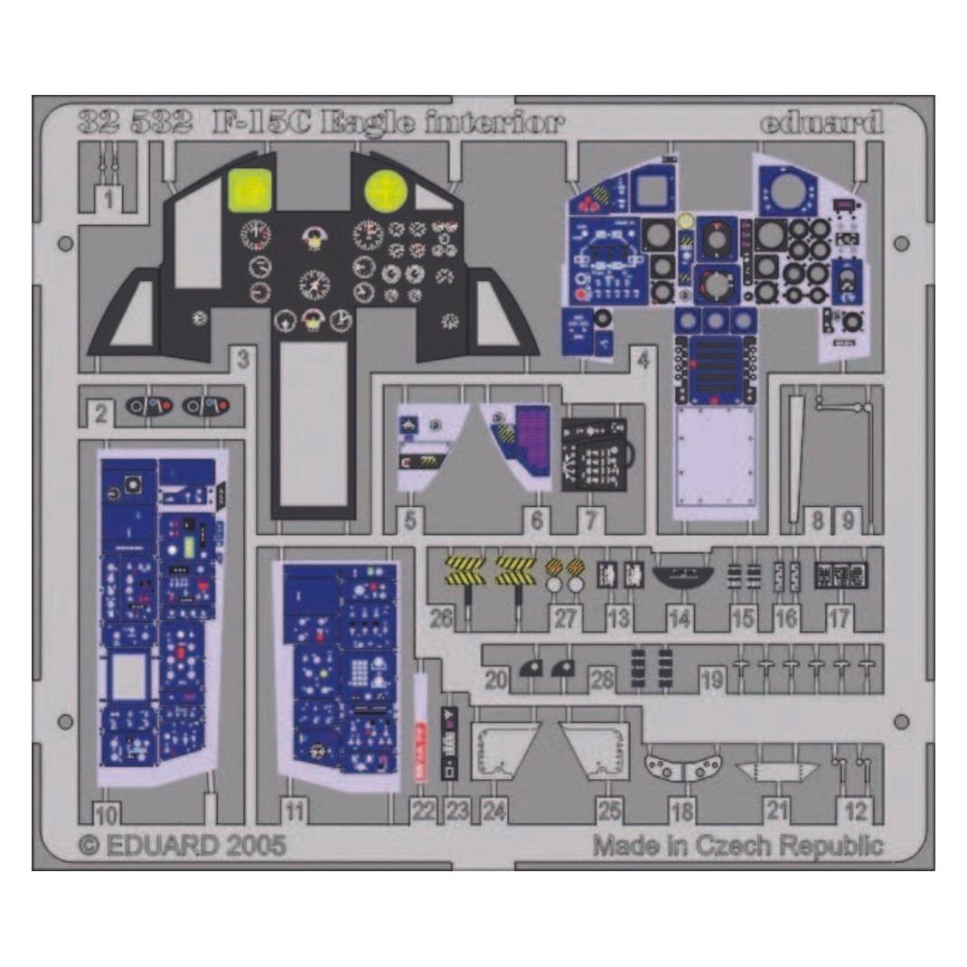 Eduard F-15 C Eagle interior (32532)