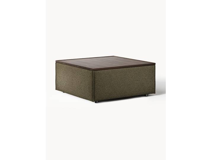 Pouf en bouclette avec rangement Lennon