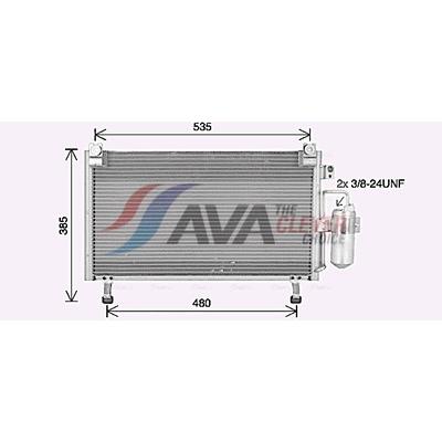 AVA CLEVER CHOICE Kondensator, Klimaanlage is5031d für ISUZU