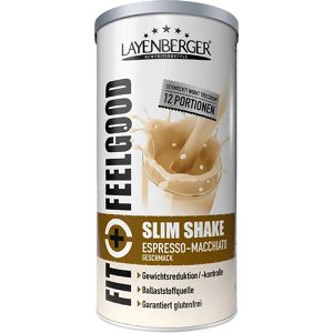 Layenberger Diät-Shake Slim Shake, Espresso-Macchiato, glutenfrei, 211 kcal pro Shake, 396 g, 12 Portionen