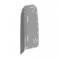 Zeagle Backplate Pur - Stahl