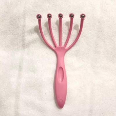 Happy Pet Pantry Comfort Paws Pet Grooming Massager Interactive Five Prong Massage Ball For Dogs & Cats pink