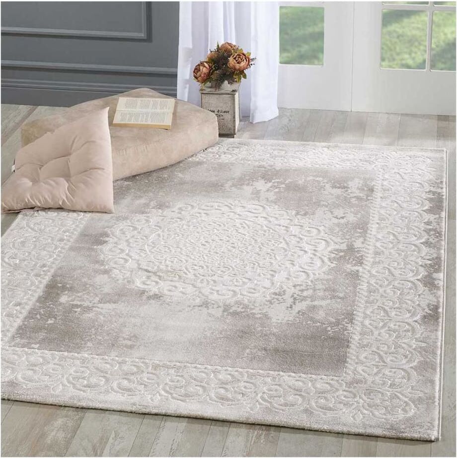 Un amour de tapis Tapis oriental motif ethnique, idéal pour un couloir, beige 80x300 Beige 300x1x80cm