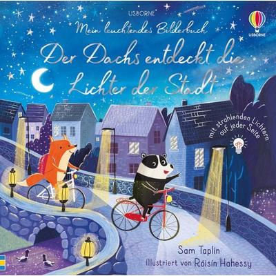 Mein leuchtendes Bilderbuch: Der Dachs entdeckt die Lichter der Stadt, Gebundene Ausgabe von Sam Taplin, Usborne, 978-1-78941-898-9