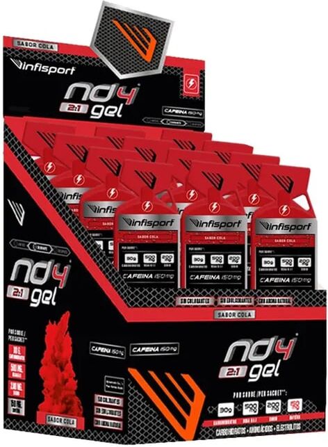 Infisport ND4 Gel 2:1 Cafeína Plus 150 mg 18 Géis 50g Cola