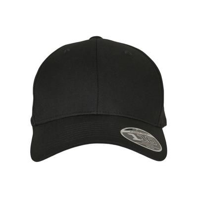 Snapback Cap FLEXFIT "Flexfit Accessoires Flexfit 110 Curved Visor Snapback", Herren, Gr. onesize, schwarz, 63% Polyester, 34% Baumwolle, 3% Elasthan, unifarben, Caps
