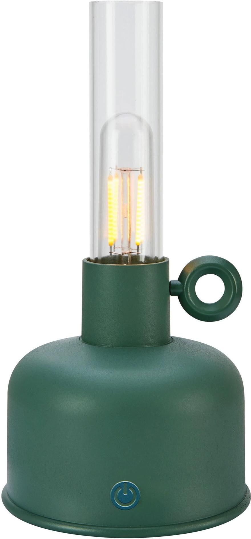 MARKSLÖJD LED Laterne "Astrid aufladbarer USB", grün, 1, Ø 11cm H: 22cm, 1 Stk., Leuchten, LED Laterne grün 1, Ø 11cm H: 22cm, 1 Stk.