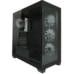 LC Power Gaming-PC Gehäuse LC-715B-ON Midi-Tower schwarz