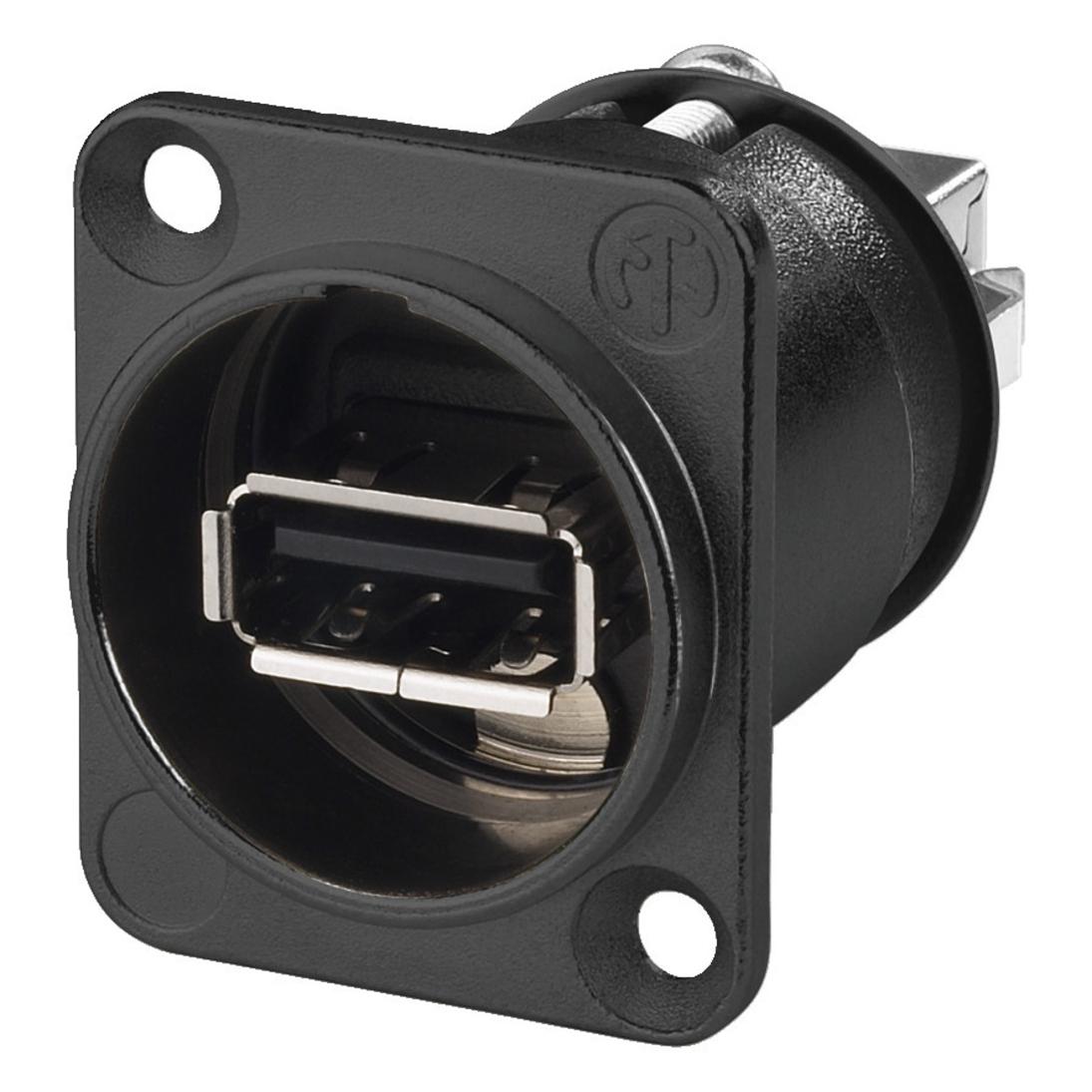 Neutrik Nausb-W-B USB Feed Thr Ip B,Xlr (NAUSB-W-B)