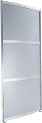 Stellwand rund hoch, Dekor silber