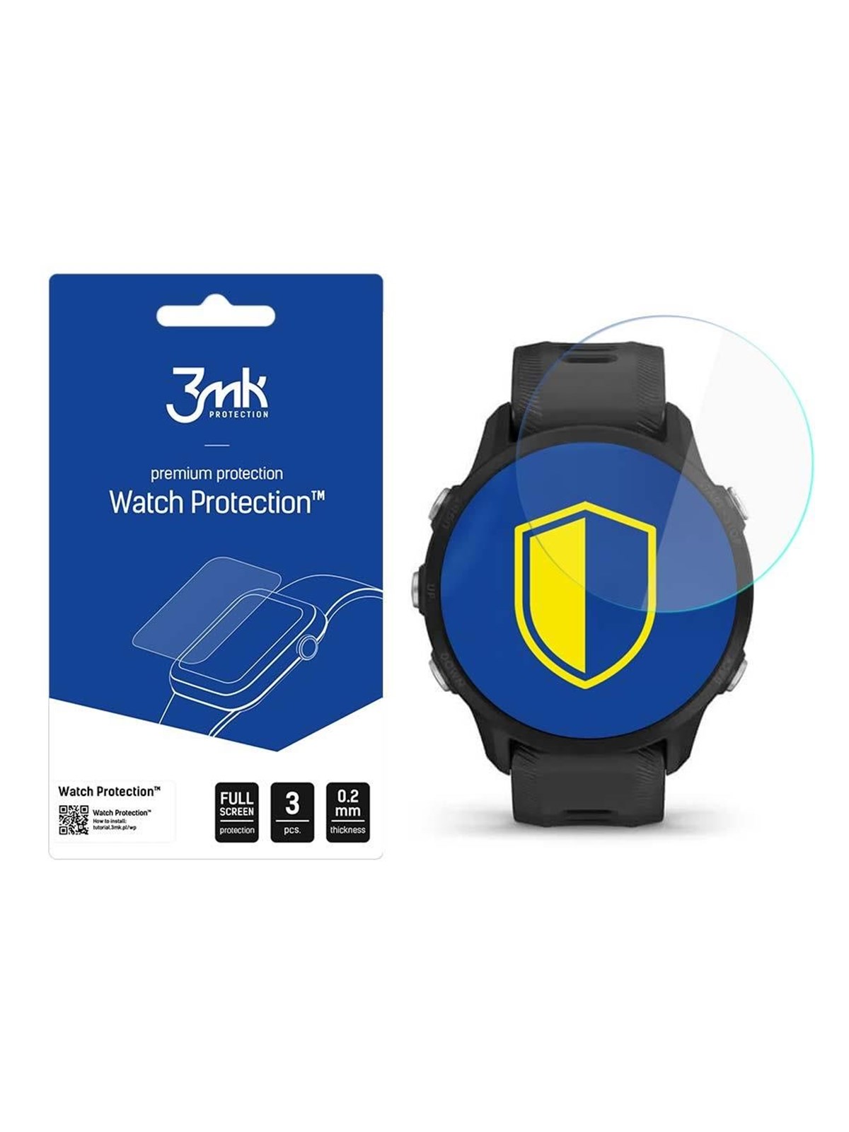 3mk Watch Protection v. FlexibleGlass Hybrid Glass - Garmin Forerunner 955