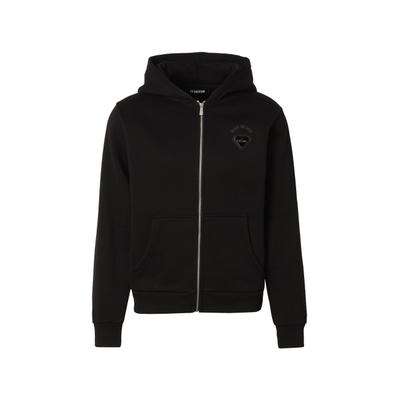 Neopren-Hoodie 2Y PREMIUM "2Y Premium Tarn Zip Hoodie", Herren, Gr. S, schwarz, 70% Baumwolle, 30% Polyester, mehrfarbig, normal, ohne Ausschnitt, Pullover