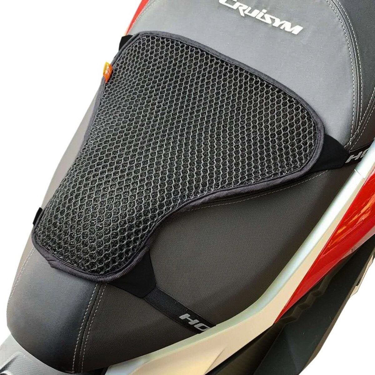 INF Doppel-Layer XS Sommer-Motorradsitzbezug vorne – Atmungsaktives D-Mesh, Sonnenschutz und Wärmedämmung für Street-, Touring-