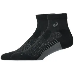 ASICS, Herren, Sportsocken, PERF. RUN QUARTER SOCK Unisex (L), Schwarz