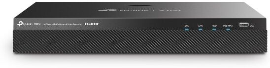 TP-Link VIGI NVR2016H-16MP Videoregistratore di rete (NVR) Nero