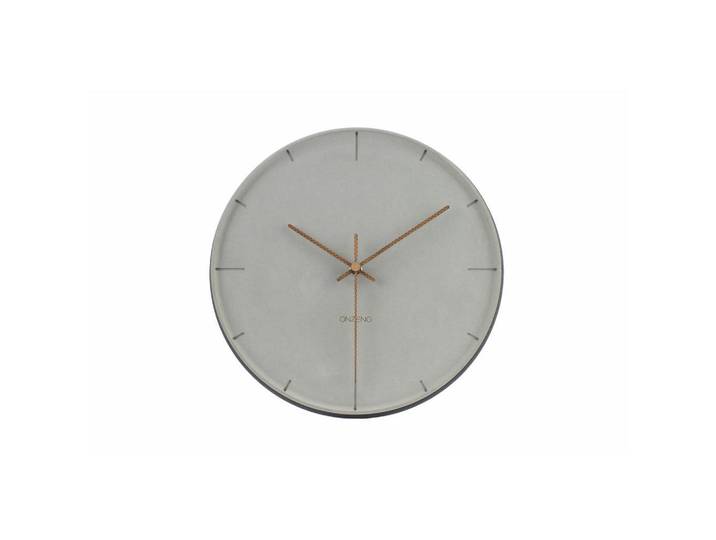Onzeno Wanduhr Design Grau 29/29 cm, 29x29x2 cm, Dekoration, Uhren, Wanduhren
