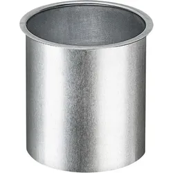 Zink-Lötstutzen 76mm, für Kastenrinne, kurz